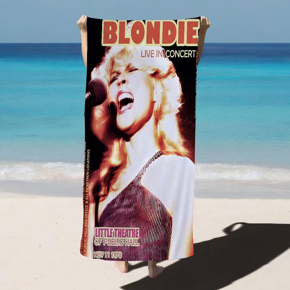 Punk Rock Band B-Blondie Mikrofaser Strandtuch Saugfähig Schnelltrocknend Weich Yoga Schwimmen Resort Bergsteigen Handtuch