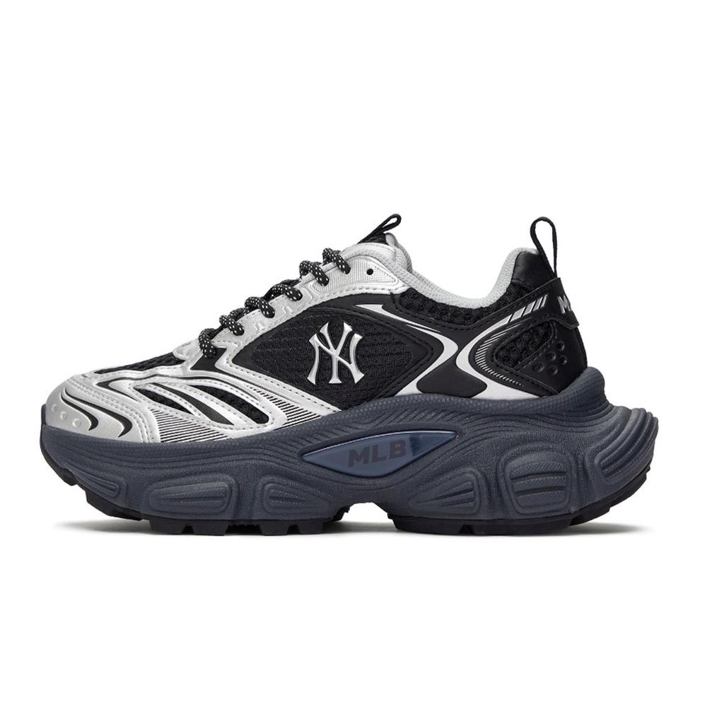 MLB New York Yankees Chunky Sneakers Unisex Low top Black/Gray/Gold/Silver 3ASHWD15N-50BKS(Team80BOX)