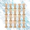 100Pcs Unfinished Wooden Spools Hourglass Shape Craft Spools for DIY Painting Staining Decorating Thread String Wire Bobbin
