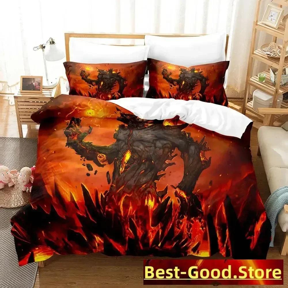 Demon Monster Satan Bedding Set Single Twin Printed Bed Set With Pillowcase Bed Duvet Cover Single Double Queen Super King Size