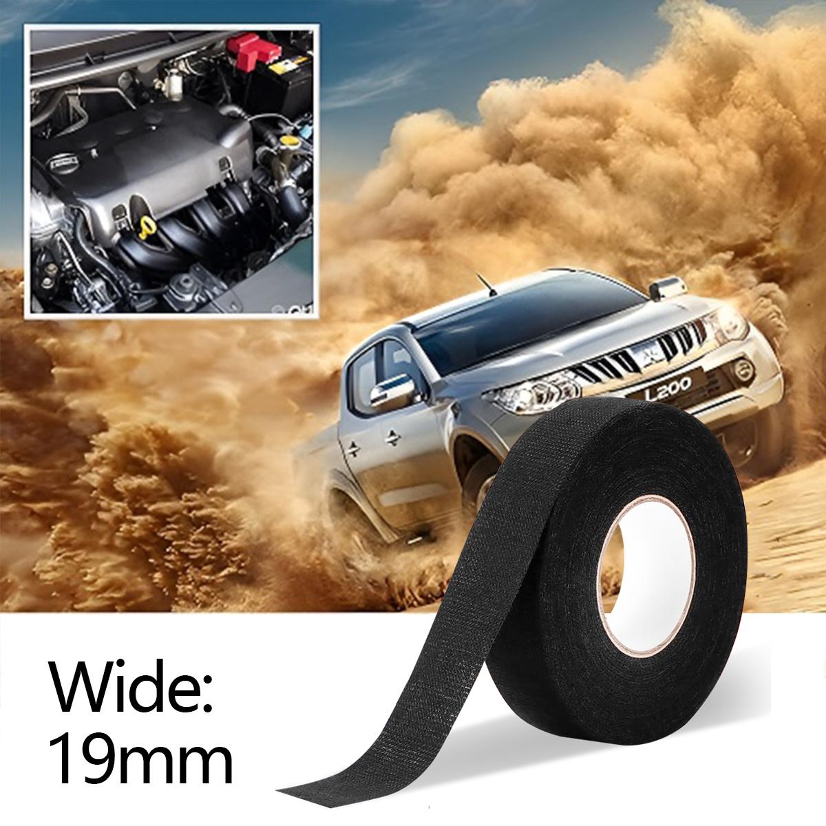 

Heat-Resistant Electrical Tape - Durable Adhesive Cloth for Cable Management, Harness Wiring & Loom Organization for Electrician 1.9cm&15m