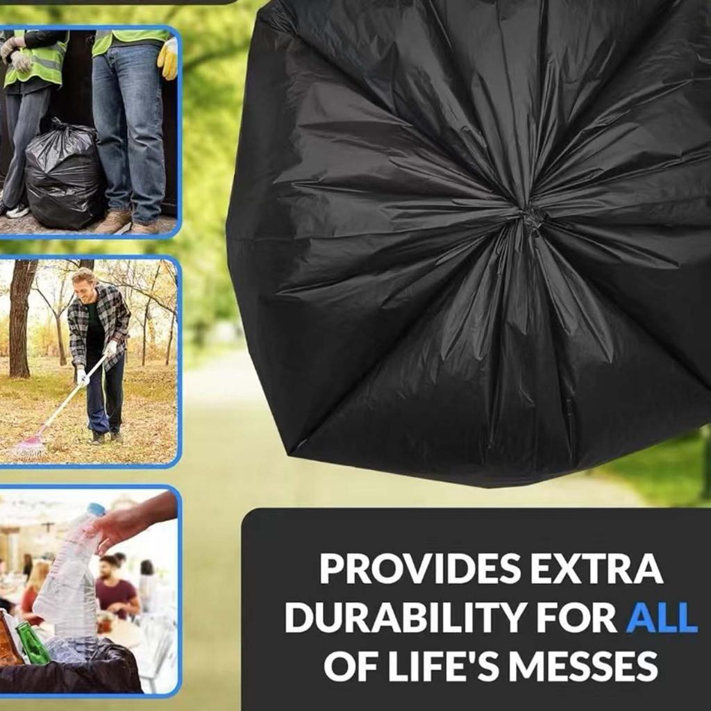 Leak Bags, Large Flat Top Garbage Bags for Hotel and Home Use