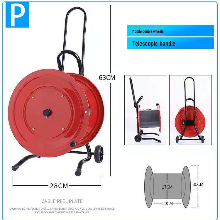 Portable Movable Cable Reel Winder and Roller Spool