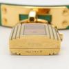 Used HERMES Kelly Watch Wrist Watch KE1.201 Quartz Gold Plated Leather Belt Used Women