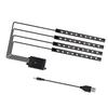 Universal LED Interior Car Light Strip Remote Control 36 Beads Decorative Car Floor Light Strip Cigarette