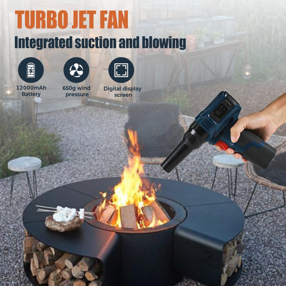 300W Car Violent Blower 650g Wind Pressure 40MM Brushless Motor Turbo Jet Fan 12000mAh Dust Blowing Keyboard Cleaning Air Blower