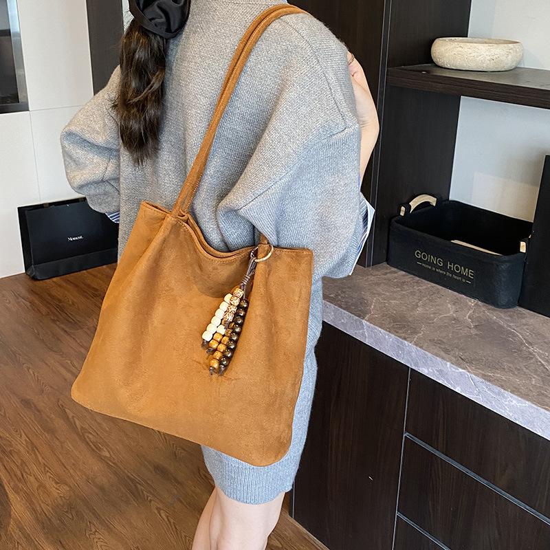 Shoulder bag autumn new large-capacity bag women's retro shoulder underarm bag lazy style versatile commuter tote bag