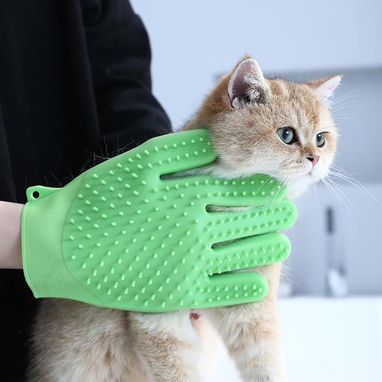 1Pc Pet Grooming Glove Hair Removal Gloves for Cats Dogs Shedding Brush Massage Bathing Brush Pet Cleaning Supplies
