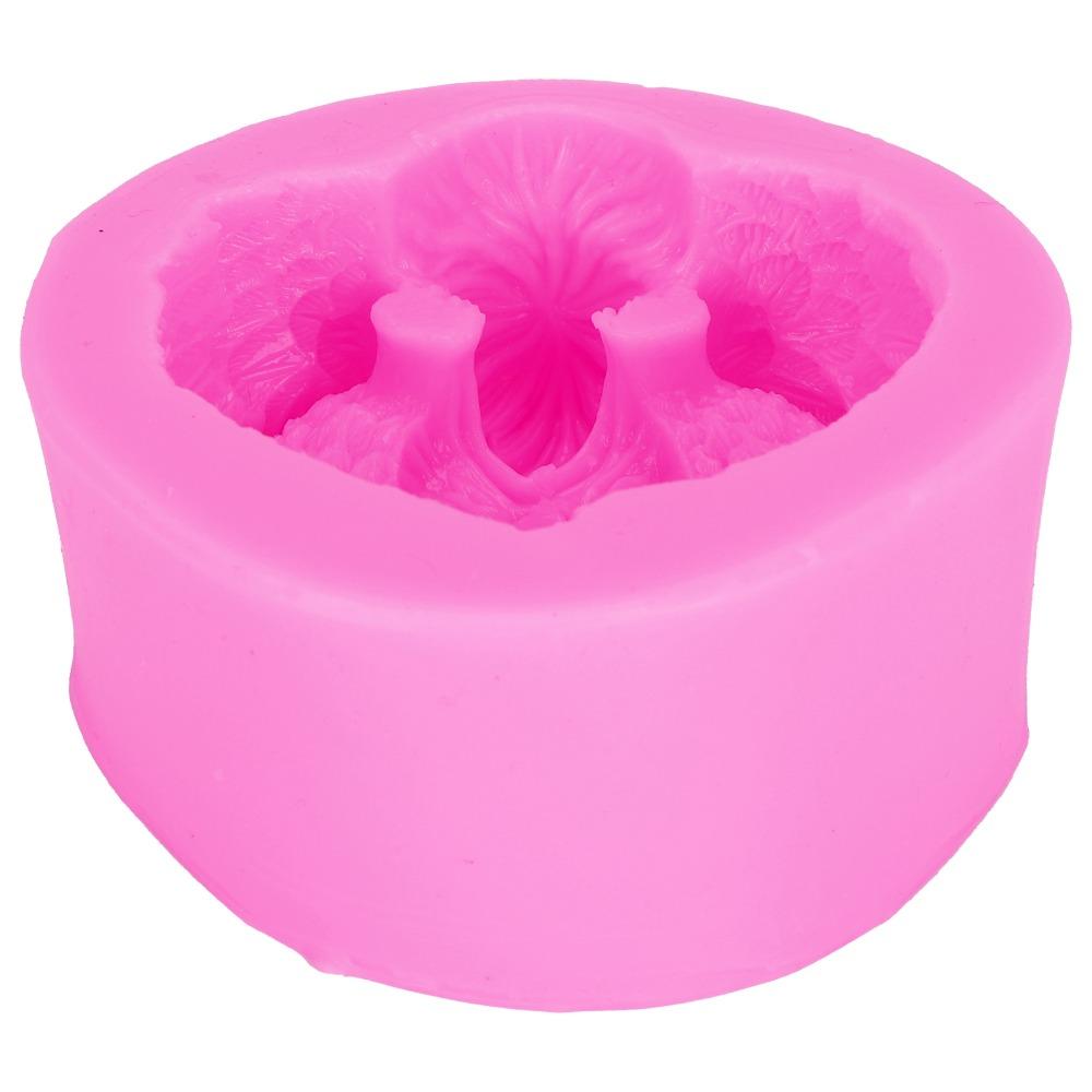 Soap Mould Flexible Silicone Soap Mould Silicone 3D Angel DIY Cake Mould Pink Love Heart Candle Mould Soap Making