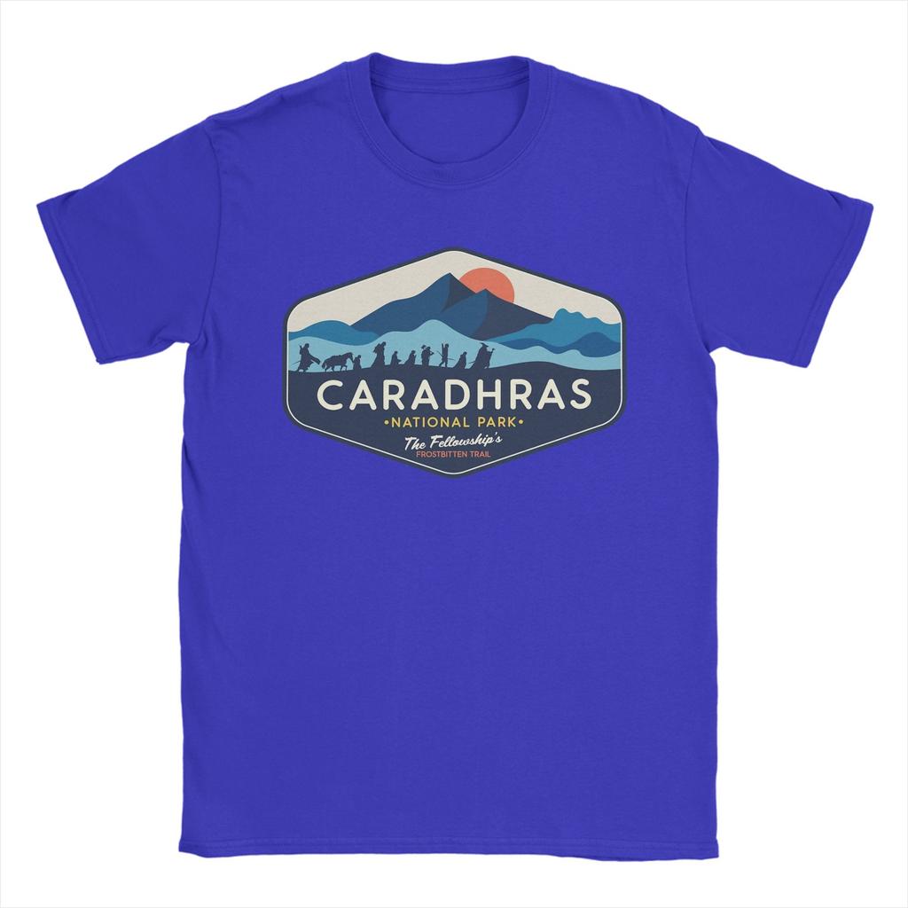 Maglietta Unisex Caradhars National Park The Fellowships Frostbitten Trail T Shirt LLords Of The RRings 100% Cotone Magliette Stampate T-Shirt