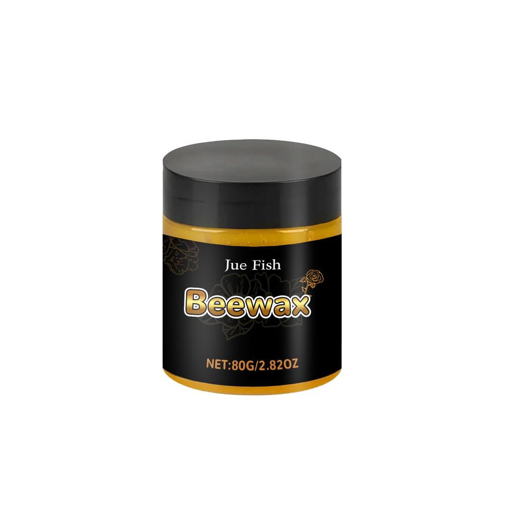 JUE-FISH Mehrzweck-Bienenwachs-Möbelpolitur, Holzwachscreme für Holzreiniger, Möbelpflege, Ölwachs, Holzgewürz, Bienenwachs, 80 g
