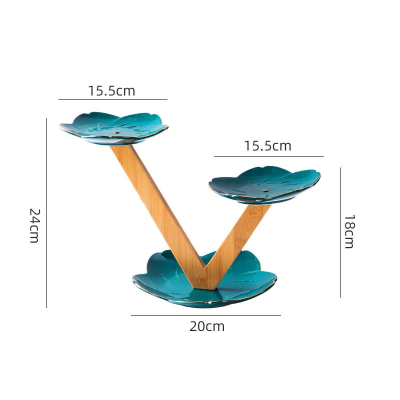 Ceramic Multi-tier Dessert and Fruit Plate Set