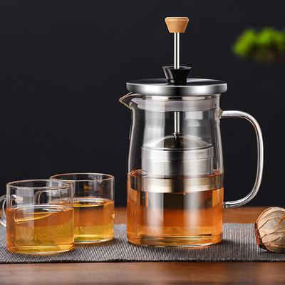 GIANXI Teapot Glass With Infuser Heated Resistant Container Flower Tea Herbal Pot Mug Clear Kettle Filter Glass Tea Pot Teaware