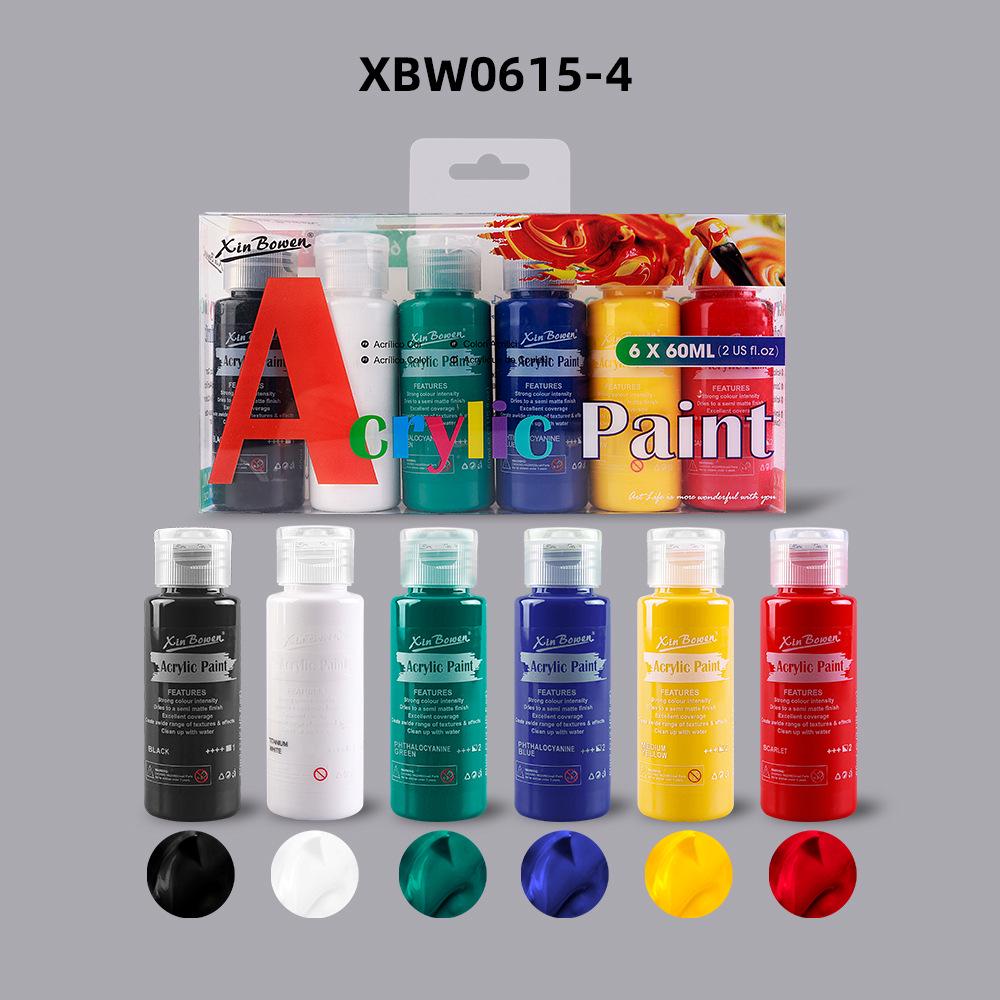 Acrylic Paint Set - 12 Colors, 500ml, Waterproof, Ideal for Art Students and DIY Projects