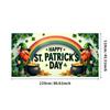 St Patricks Day Backdrop Banner With Beer Mug And Clover Party Event Decoration Photo Booth photography Background Props