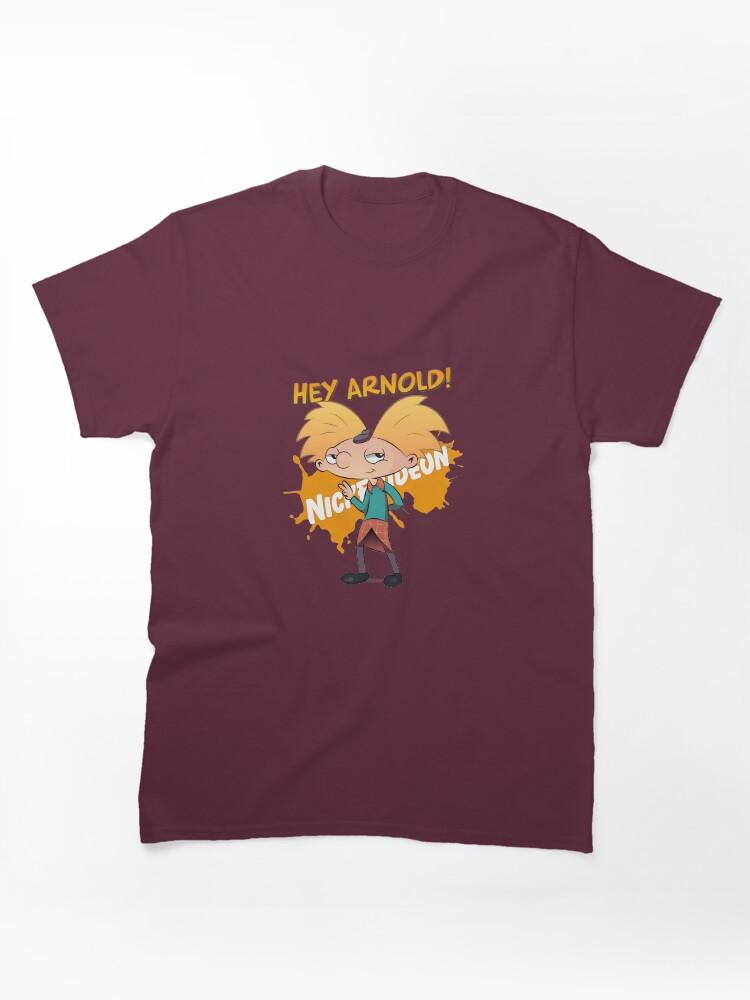 Hey Arnold! Hey Arnold! Nickelodeon Cool Vibe Arnold Unisex T-Shirt-77 Classic Unisex T-Shirt