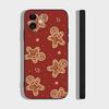 G-Gingerbread Man Christmas Phone Case For IPhone 17 Air 16 15 14 13 Pro Max 11 12 Black Silicone Cover