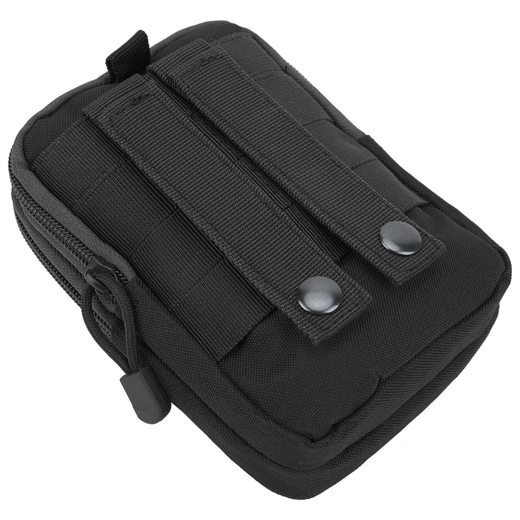 Molle Pouch EDC Belt Waist Bag Outdoor Multipurpose Military Waist Pack with Cell Phone HolderBlack