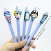1/10PCS Random Model Gender-neutral Pen Solid Color Ballpoint Pen Cute Suit Patch Pen  School
