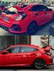 Side Air Vent Window Louver Cover For Honda Civic 2016-21 10th Hatchback Type R