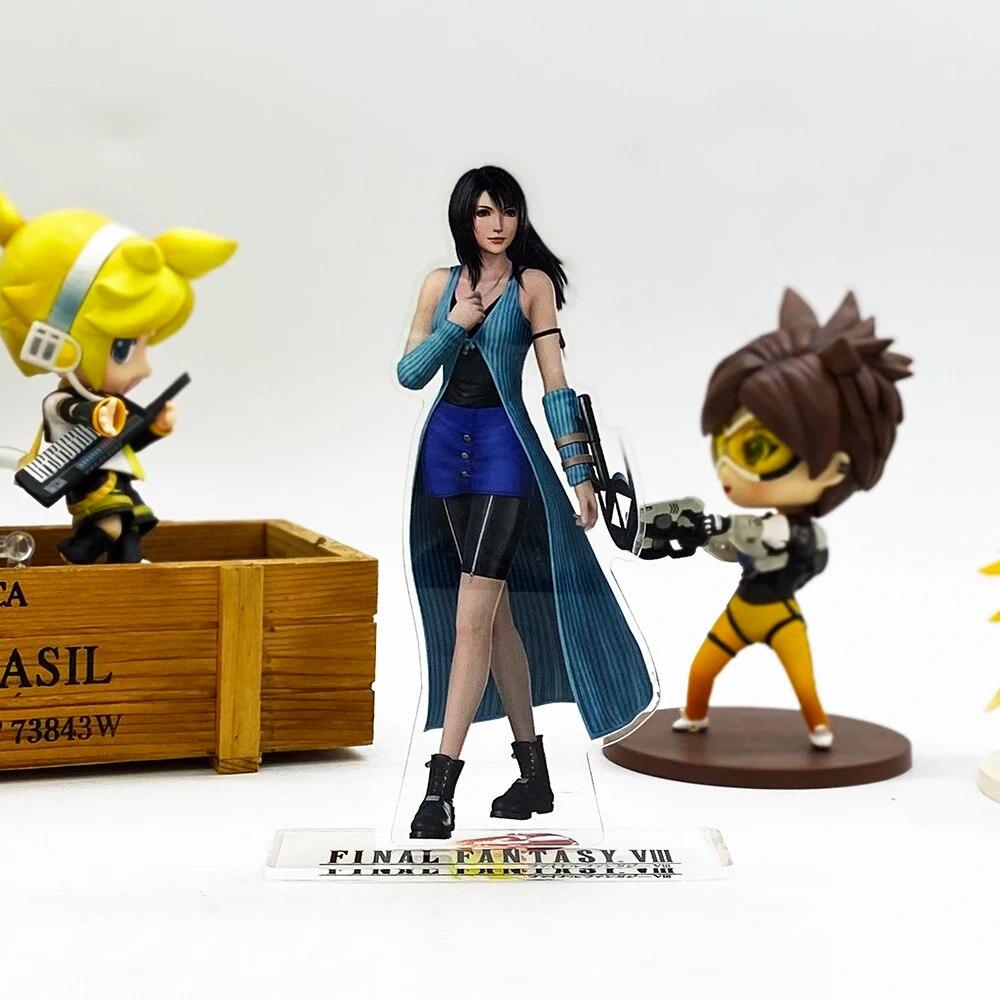 

F FF8 8 Squall Rinoa, игрушка-фигурка на акриловой подставке