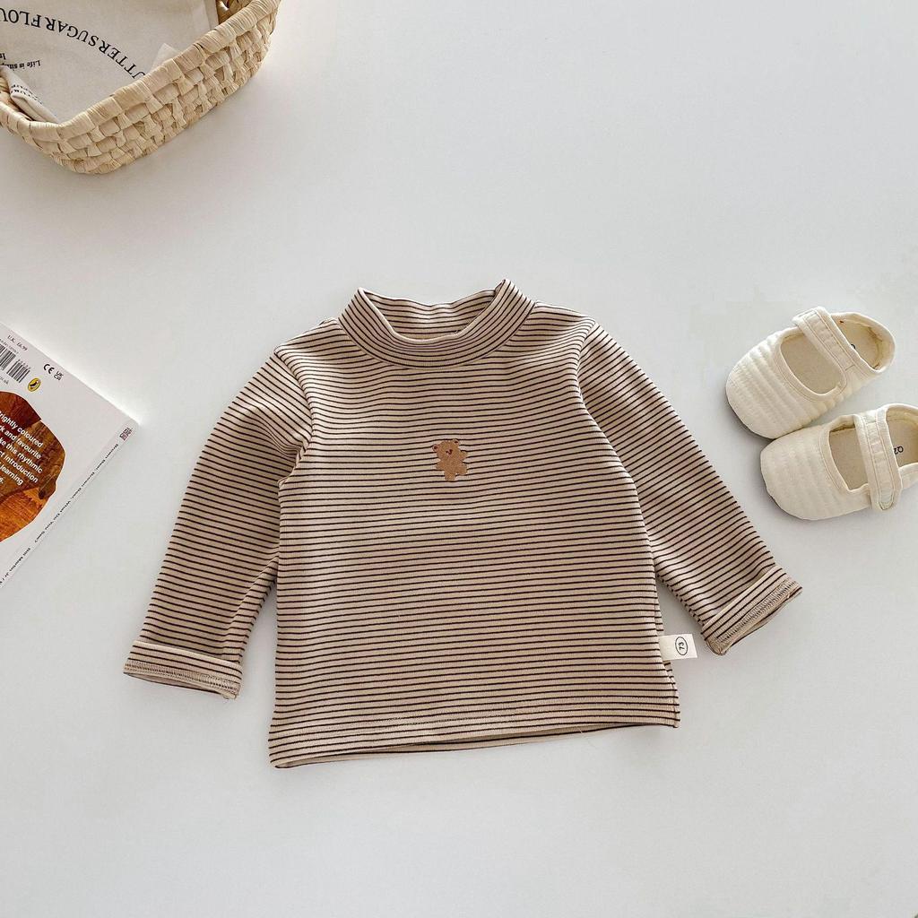 Children's Winter Cartoon Base Layer Outfit, Ages 0-5, Fashionable Korean Innerwear for Boys and Girls, Model AY648.
