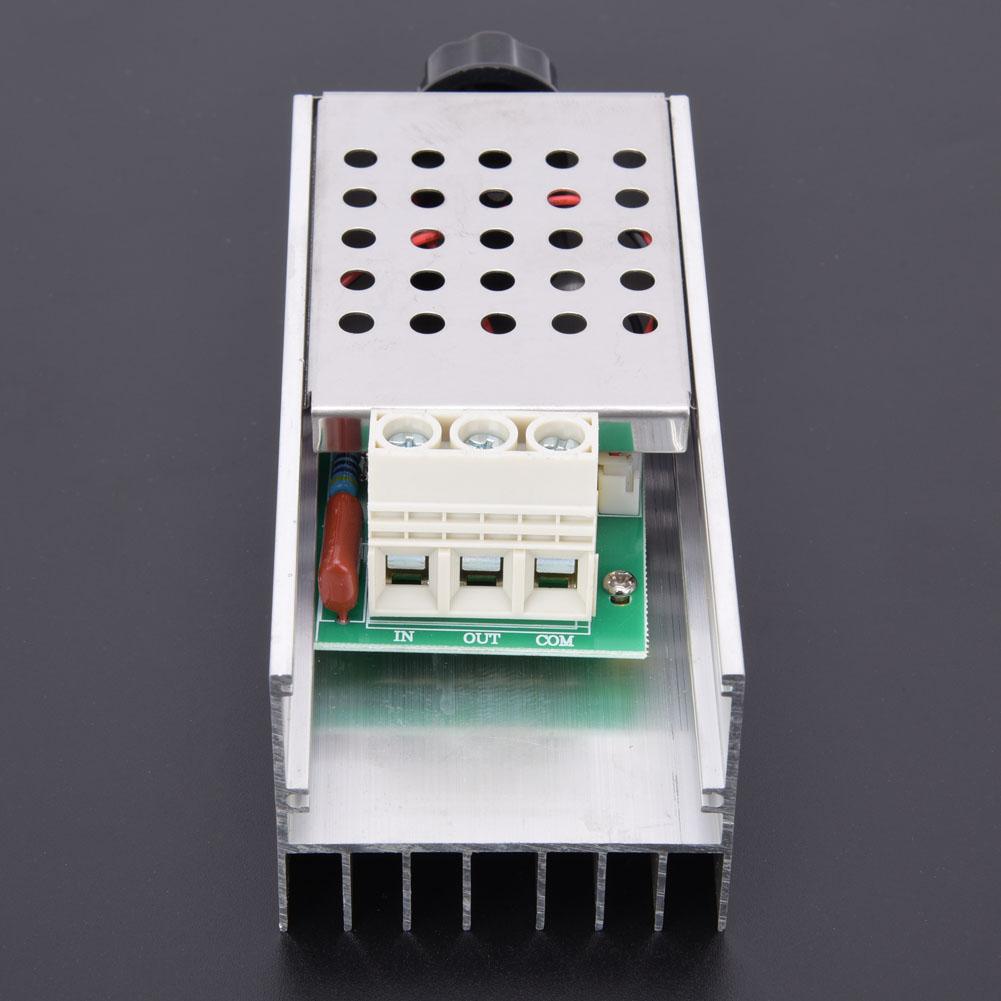 10000W 220V SCR AC Electronic Voltage Regulator Dimming Speed Regulation Thermostat with shell
