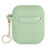 Guess Gua2Lschsn Airpods 1/2 Cover Zielony/Green Silicone Charm Heart Collection