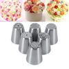  Stainless Steel Flower Cake Icing Nozzles, Good for Decorating Desserts Cakes Cupcakes   Pastry Piping Tips Sy To Cln 