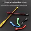 Universal Fit Aluminium Alloy Bike V Brake Cable Guide Pipe Wear Resistant Bend Hose Tube for All Kinds of Bicycles Repair