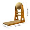 L Shaped Cat Scratcher Vertical Cat Scratching Post With Ball Scratch-Proof Sisal Cat Scratcher Toy Durable Detachable Cat Bed