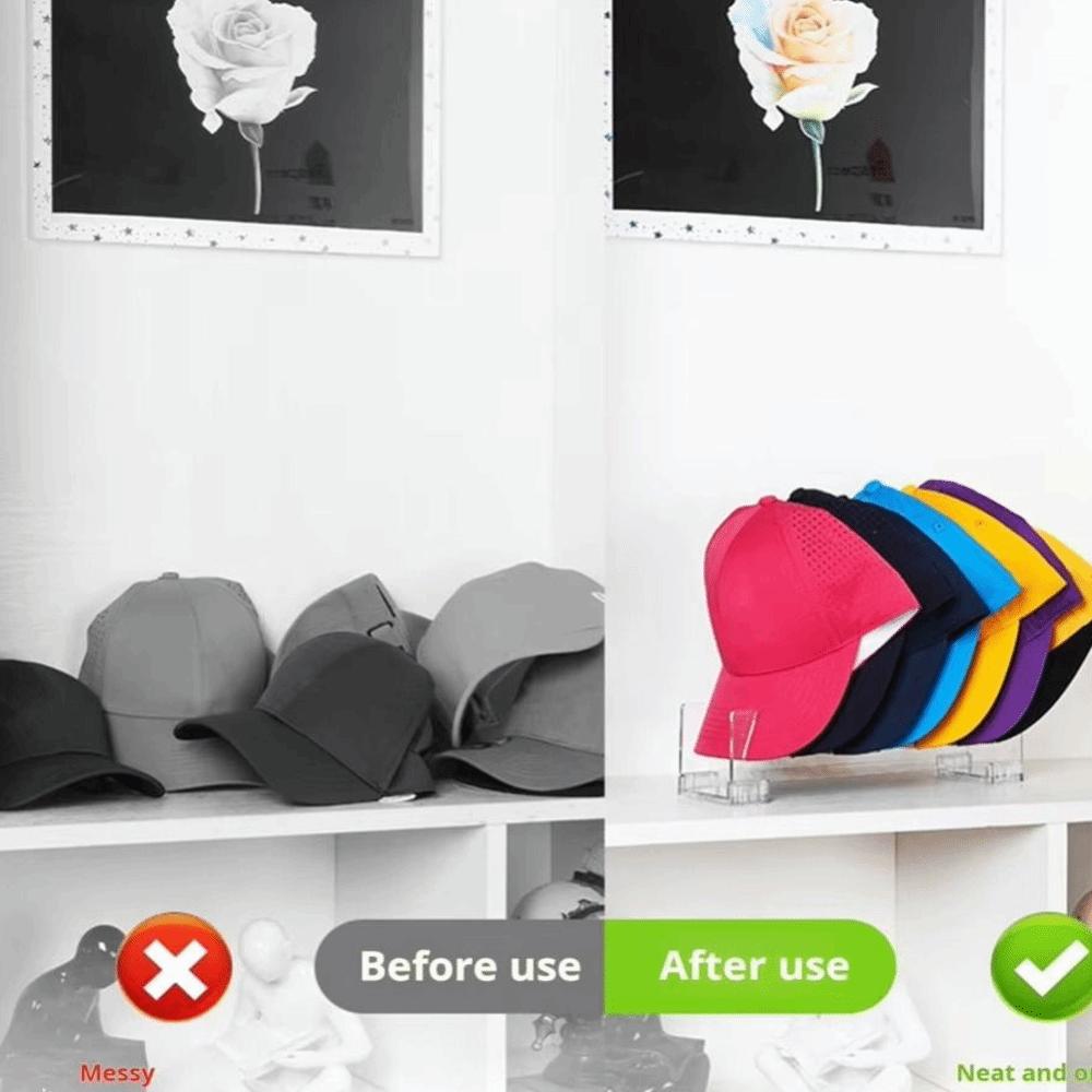 Space-saving Baseball Caps Organizer Cap Rack Display Hanger  for Bedroom Compact Hat