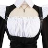 Nonne Cosplay Kostüm Damen Kostümset Halloween Party Rollenspiel Outfit Erwachsenen Nonnenkleid Schwarz Kostüm Cosplay Verkleidung