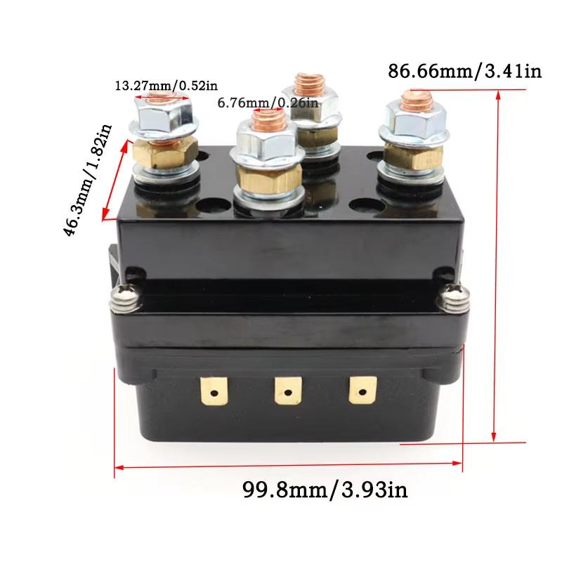 12V 400A HD Winch Remote Contactor Winch Control Solenoid Relay Twin Wireless Remote Recovery Car Motorcycle Accessories
