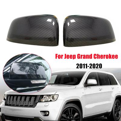 For Jeep Grand Cherokee Dodge Durango 2011- Car Rearview Side Mirror Cover Wing Cap Exterior Door Housing Shell Trim