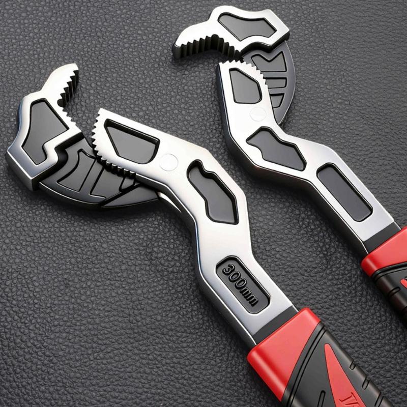 Rustproof Double Head Auto Locking Adjustable Wrench for Reliable Performances in Damp Industrial and Outdoor Applications