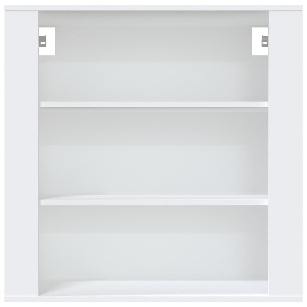 Vidaxl Szafka Ścienna, Biała, 80X33X80 Cm, Materiał Drewnopochodny