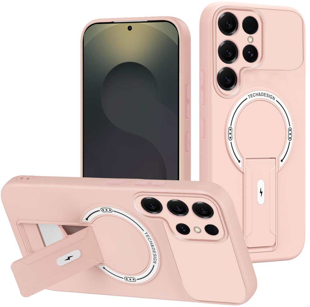 Applicable To Samsung S26Ultra Product Shield, Skin-sensitive Magnetic Mobile Phone Case S25Ultra Bracket S24Ultra Protective Case