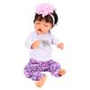 Păpușă adorabilă realistă pentru fetiță de 18 inch, membre mobile, realistă, moale, nou-născut, cadou de ziua de naștere