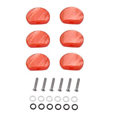 6 Stück Acryl-Gitarrenstimmwirbelknöpfe, -Knöpfe, -Mechaniken, -Saitenstimmwirbelköpfe, -Kappen, -Knöpfe, Zubehör für Akustik- und E-Gitarren
