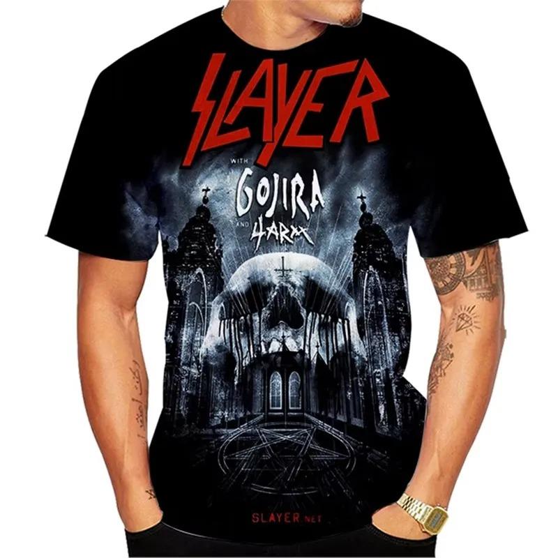 2026 Sommer Neue Mode Musikband 3D-Druck Heavy Metal Cool Personalisiertes T-Shirt Herren Damen Lässig Kurzarm Oberteil
