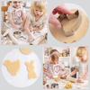 Stainless Steel Easter Bunny Cookie Cutters Set of 12 - Rabbit, Egg, Chick, Carrot Shapes for Baking, Pastry Molds