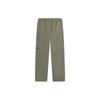 Li Ning CF Series 2023 Autumn Winter New Solid Color Straight Leg Knitted Sports Pants Men bottoms Olive-Green AYKT823-2
