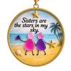 Sea Glass Art Friendship Ornament Handmade Sea Glass Christmas Tree Ornament TRUE Friends Are