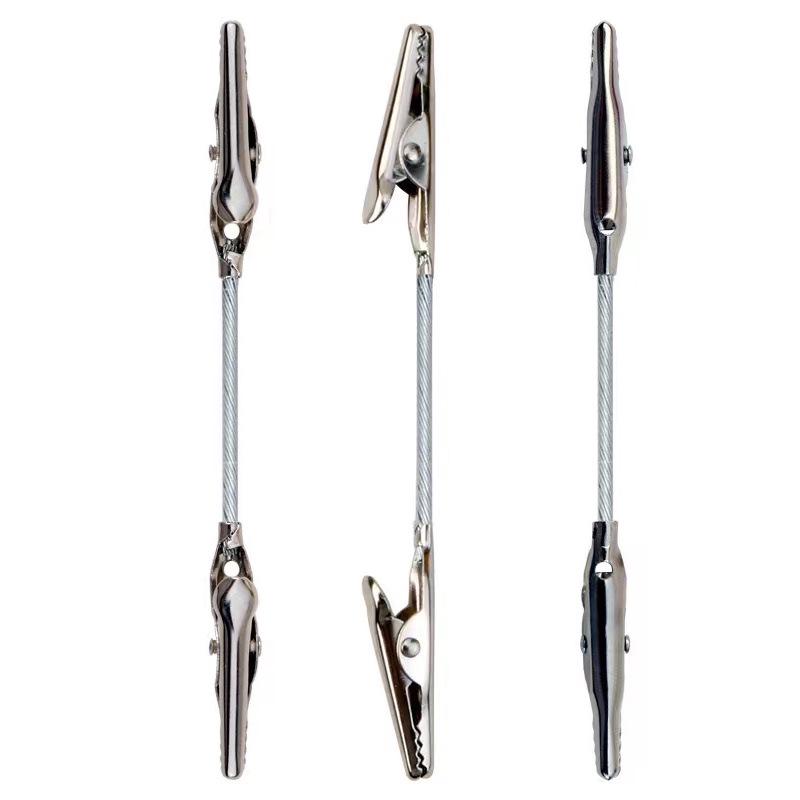Double-Ended Alligator Clip with Steel Wire Rope for Sticky Notes, Photos, or Business Cards