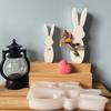 2 Cavities Rabbit Silicone Candle Molds Heat Resistant Silicone Mould for Making Candle Soap Epoxy Resin Home Decoration
