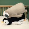 Lie Animal Penguin Sloth Doll Plush Toy Lion Teddy Bear Throw Pillow Girl Soothing Rag Doll Gift