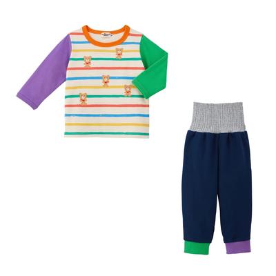 MIKIHOUSE HOT BISCUITS Pajamas for Boys and Girls, Multicolor, 80cm, 70-7332-145