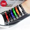 Silicone No-Tie Shoelaces with Free Shipping - 10Y A1P60 Lazy Buckle