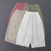 Johnature Japanese Vintage Lace Patchwork Pants Women Casual Simple Loose Pants Summer